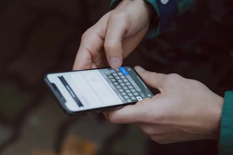 écrire un sms